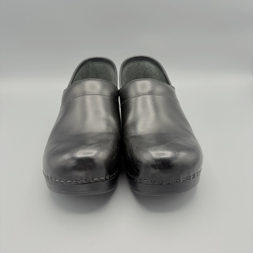 Dansko Clog Womens EU 40 Wide US 9/9.5 Black Leather Professional Nursing *Read - Picture 3 of 10